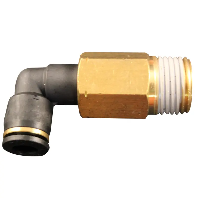 1/4" Mnpt 1/2" Od Push To Connect Extended Swivel Elbow 1