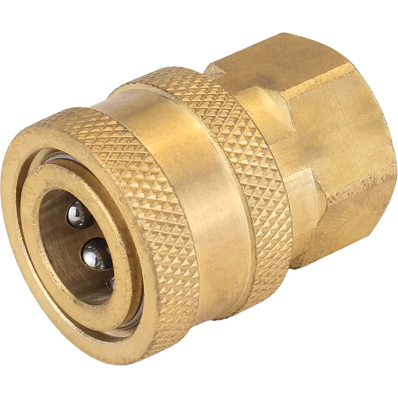 1/4" Quick Coupler, Female Straight Thru 1