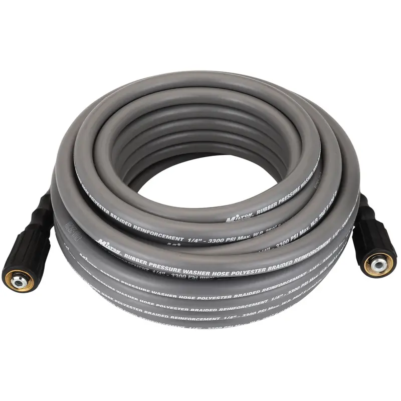 1/4" X 50' Poly Braided  Pressure Washer Hose Assembly - M22 Connections 1
