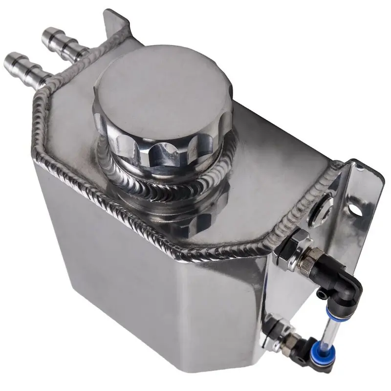 1000Ml Aluminum Coolant Radiator Overflow Recovery Water Tank Bottle W/ Cap 1L 1