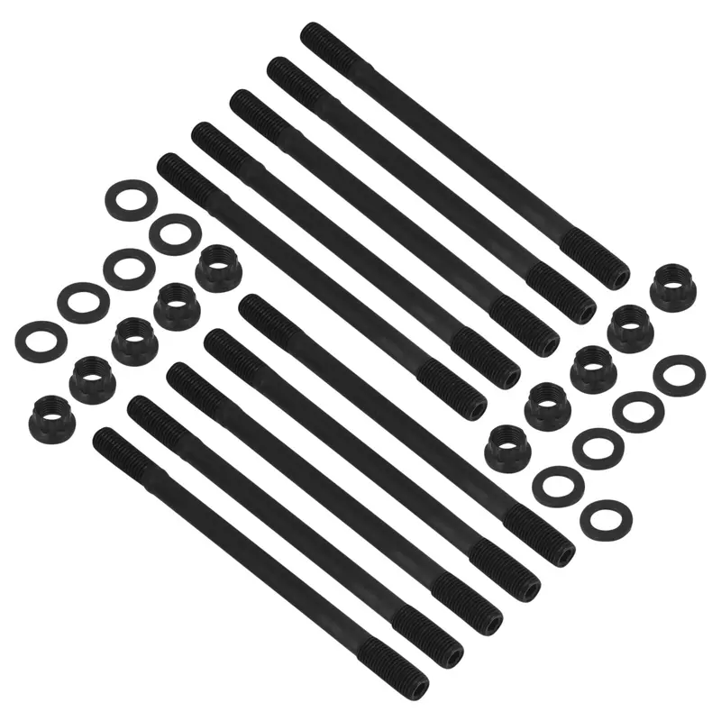 10Pc Steel Head Studs Bolts Jdm For 2002-2011 Civic Si 2.0L K20 K20a3 K20z3 Vtec 1