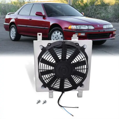 12" Manual Aluminum Radiator Fan Shroud For 1990-1993 Integra Da Db 1