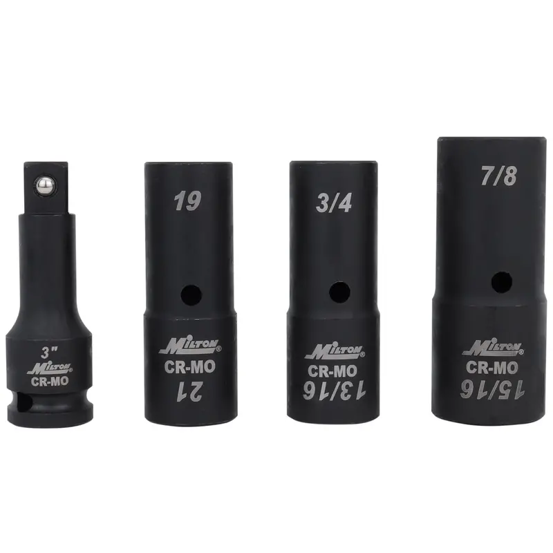 1300-Ss-10 - 1/2 Dr. Deep Thin Wall Flip Socket Set, 4 Pcs 1