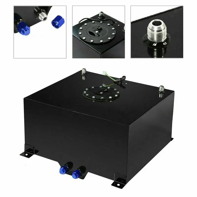 15 Gallon Aluminum Fuel Cell Gas Tank & Level Sender Racing/Drifting 57 Liter 1