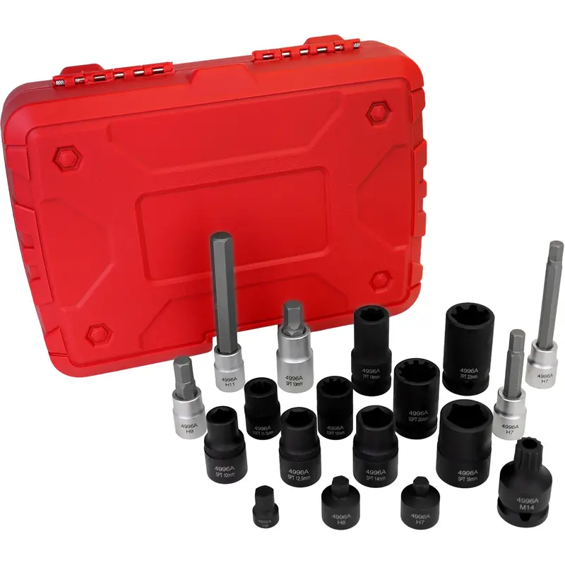 18 Piece Foreign And Domestic Brake Caliper Socket Kit 1