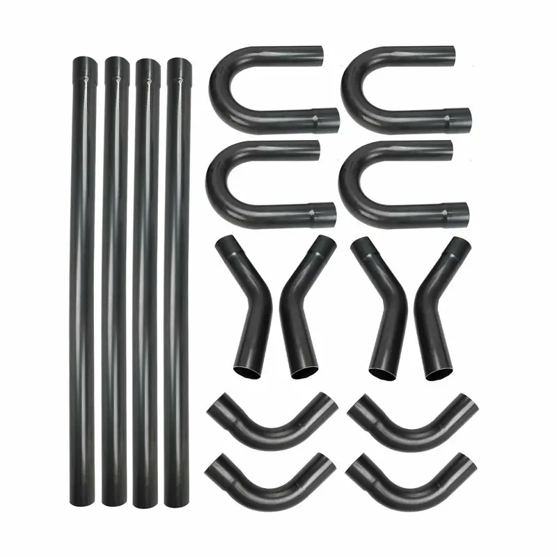 2.5" Exhaust Mandrel Bend Kit Steel Tubing 45 90 180 Straight Header-Back Piping 1