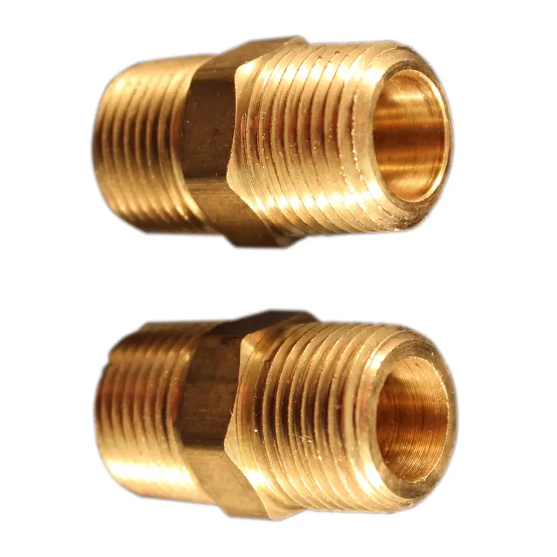 3/8" Mnpt Hex Nipple Hose Fitting (Pack Of 10) 1