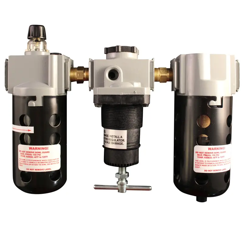 3/8" Npt Deluxe Polycarbonate Frl Trio 1
