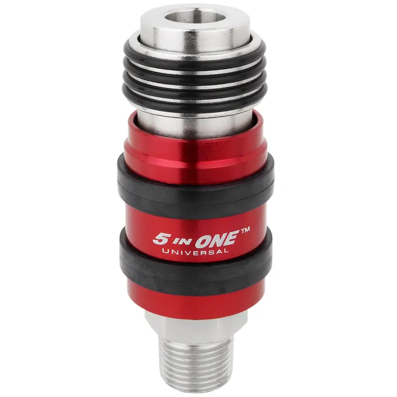 5-in-1 Universal Safety Exhaust Quick-Connect Coupler – 3/8″ NPT