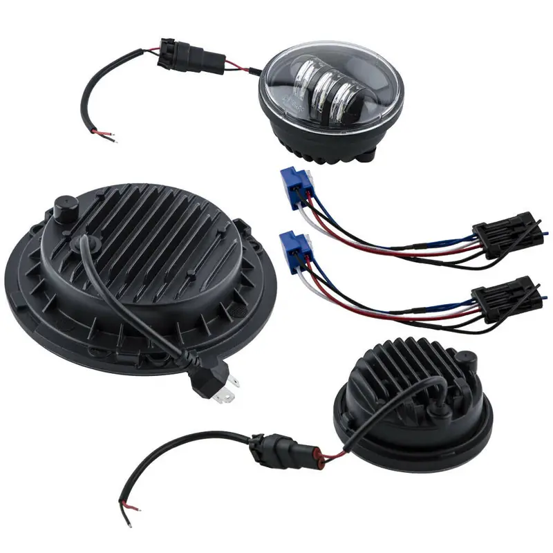 7" Motorcycle Led Projector Headlight 4.5 Inch Passing Lights 1