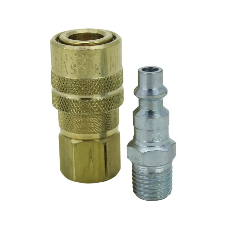 Air Compressor Coupler And Plug Kit, M-Style®, 1/4" Npt, Quick Connect, 711 1