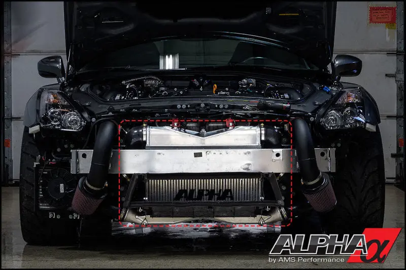 Ams Performance 09-23 Nissan Gt-R Alpha Race Front Mount Intercooler W/Logo 1