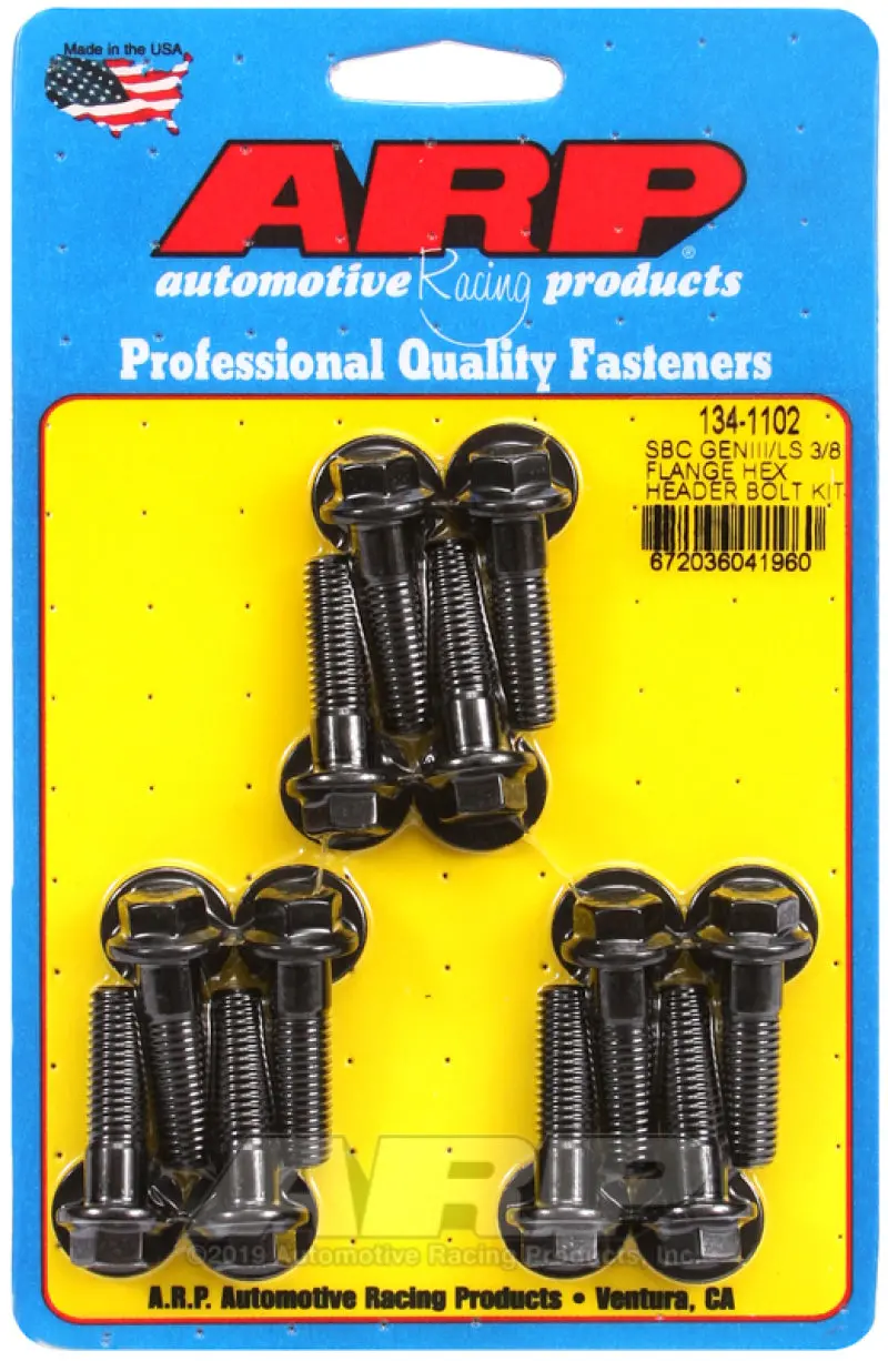 Arp Chevy Ls 3/8In Flange Hex Header Bolt Kit 1