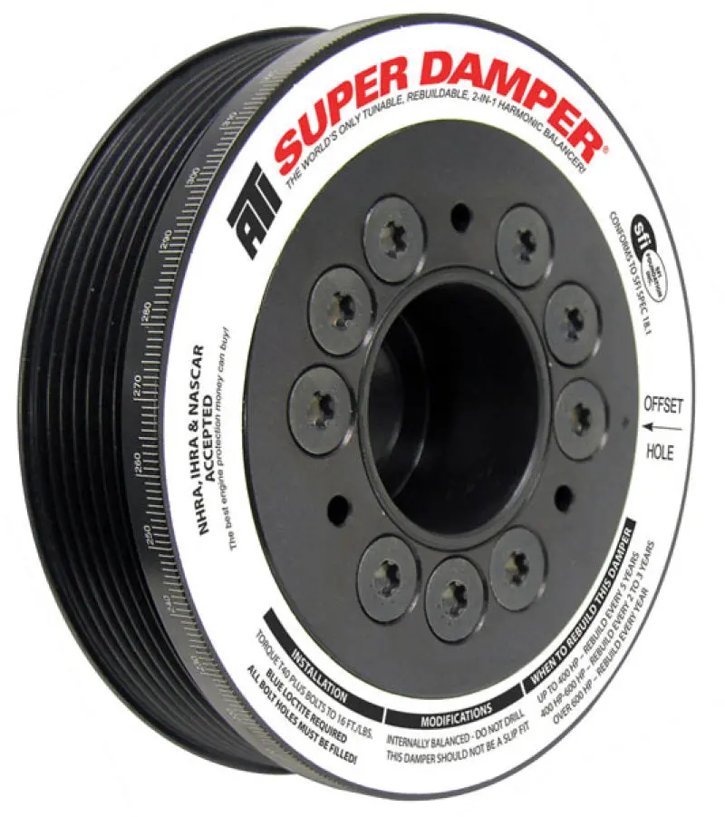Ati Damper - 5.67In - Alum - 6 Grv - Toyota 2Zz-Ge - 1.8L - 4 Percent Od - 1Pc 1