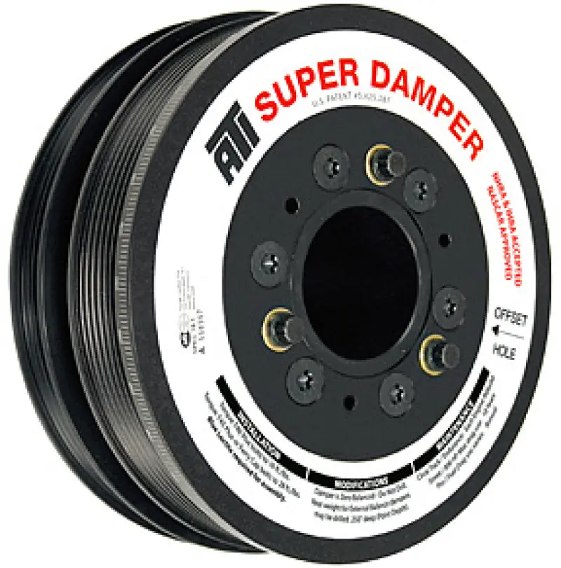 Ati Damper - 7.48In - Alum Lw - 6/4 Grv - Ls1-2-3-6 & L76 - 97-13 - Y Body & Ss & G8 - 3 Ring 1