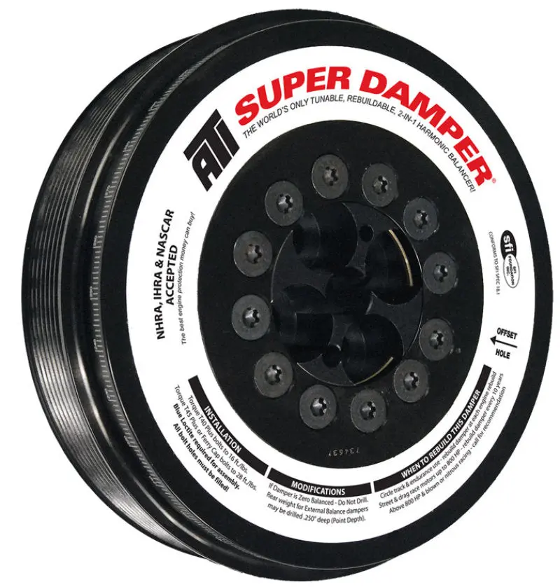 Ati Damper - 7.98In - Steel - 8 Grv - Cummins - 2003-07.5 - 5.9L - 3 Ring Hvy - Diesel 1