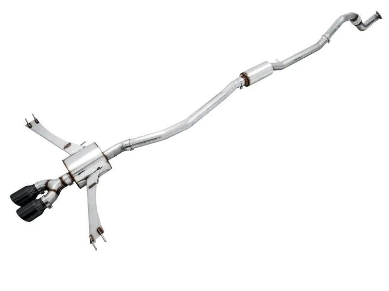 Awe Tuning 2016+ Honda Civic Si Touring Edition Exhaust W/Front Pipe & Dual Diamond Black Tips 1