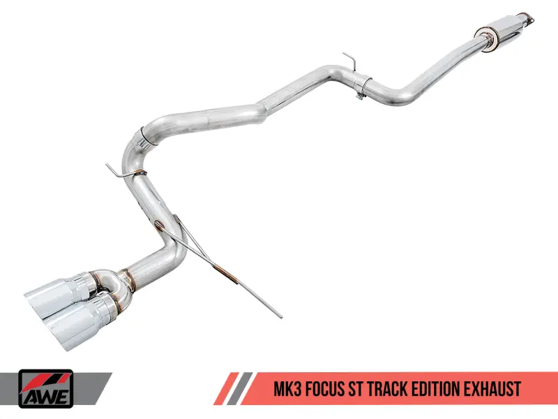 Awe Tuning Ford Focus St Track Edition Cat-Back Exhaust - Diamond Blacktips 1