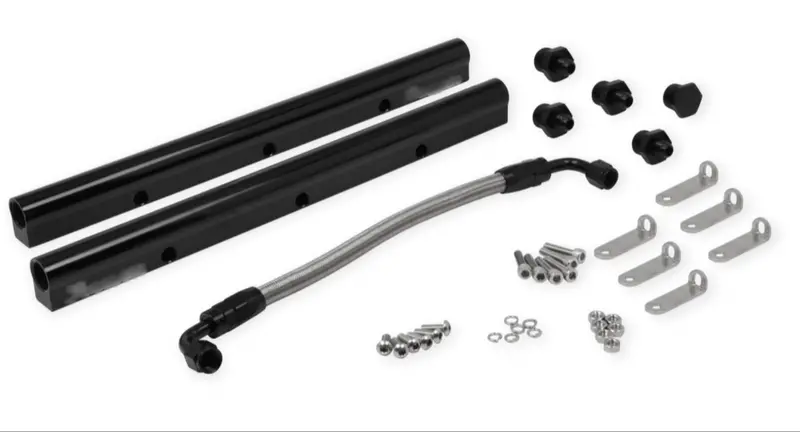 Billet Fuel Rail Kit Ls Ls1 Ls2 Ls3 Ls6 Lsx Aftermarket Intake Manifold Hardware 1