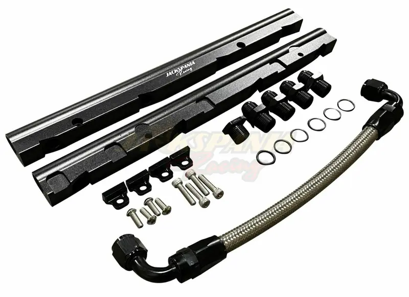 Billet Ls Feed Return Fuel Rail Kit Gm Ls3 V8 Oe Intake Manifold Direct Fit An8 1