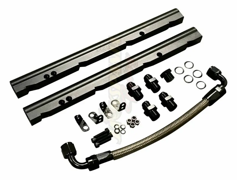 Billet Oe Ls Fuel Rail Kit For Gm Stock Intake Manifold Ls1 Ls2 Ls6 V8 Efi An6 1