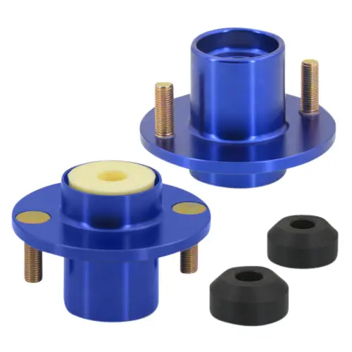 Blue Aluminum Coilover Shock Top Hat Mount Extended For 1988-2000 Civic Integra 1