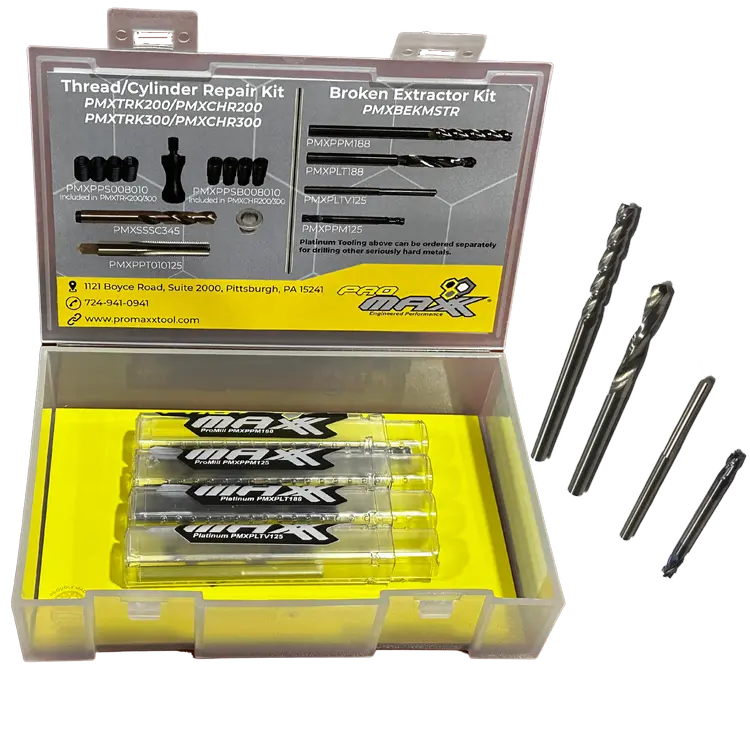 Broken Ez Out Removal Kits / Platinum Drill Bits For Broken Extractor Removal 1