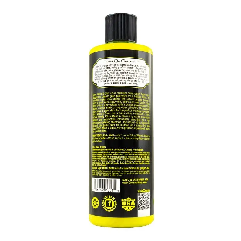 Chemical Guys Citrus Wash & Gloss Concentrated Car Wash - 16Oz 1