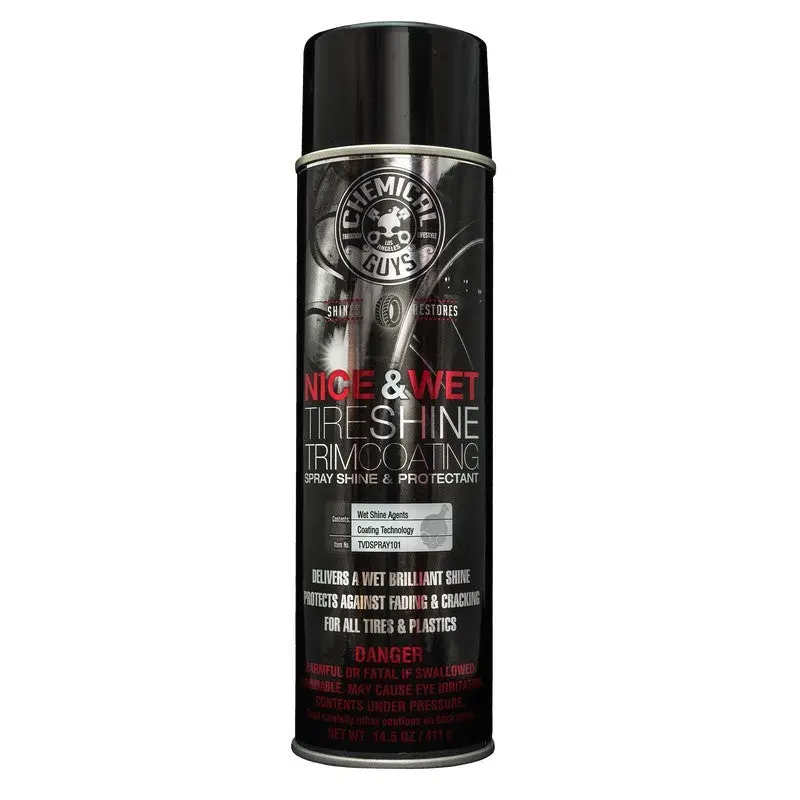 Chemical Guys Nice & Wet Tire Shine Protective Coating For Rubber/Plastic (Aerosol) 1