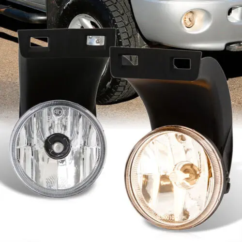 Chrome Replacement Fog Lights Lamps Pair Lh Rh For 1994-2002 Ram 1500 2500 3500 1