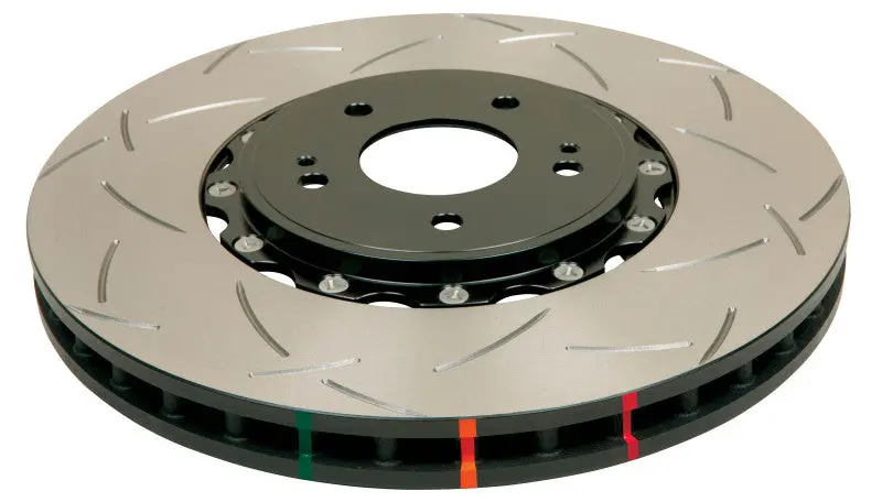 Dba 03-05 Evo 8/9 Front Slotted 5000 Series 2 Piece Rotor Assembled W/ Black Hat 1
