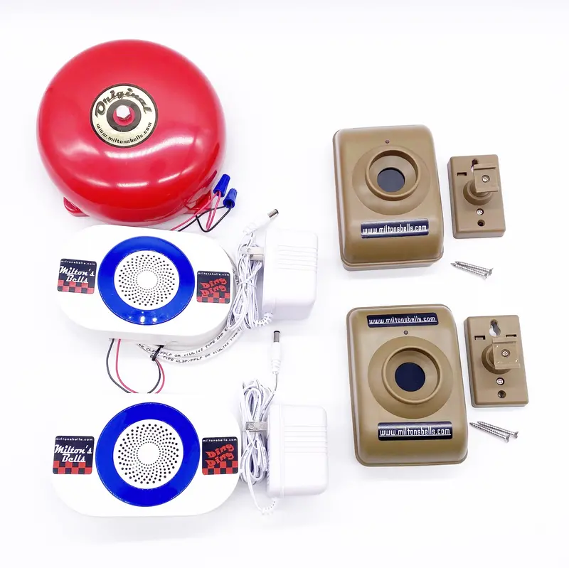 Driveway Motion Sensor Alarm Kit – Wireless Detection With Customizable Chimes And "Original" Bell™ For Industrial & Residential Use 1