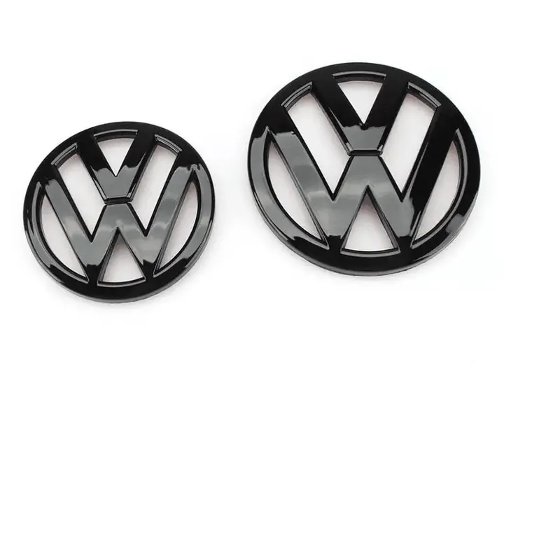 Emblème Logo Volkswagen Noir Brillant Ou Mat Pour Scirocco Mk3  Avant Arrière Vw 110Mm 90Mm 1