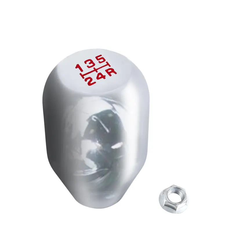 For 96-00 Honda Civic Ek Jdm Manual Mt 5 Speed Threaded Shift Knob Silver 1