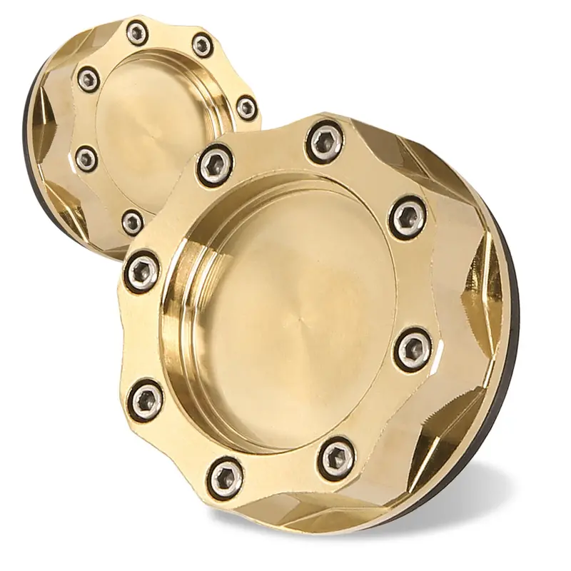 For Honda Acura Oil Fuel Engine Valve Cover Billet Anodized 24K Gold Octogon Cap 1