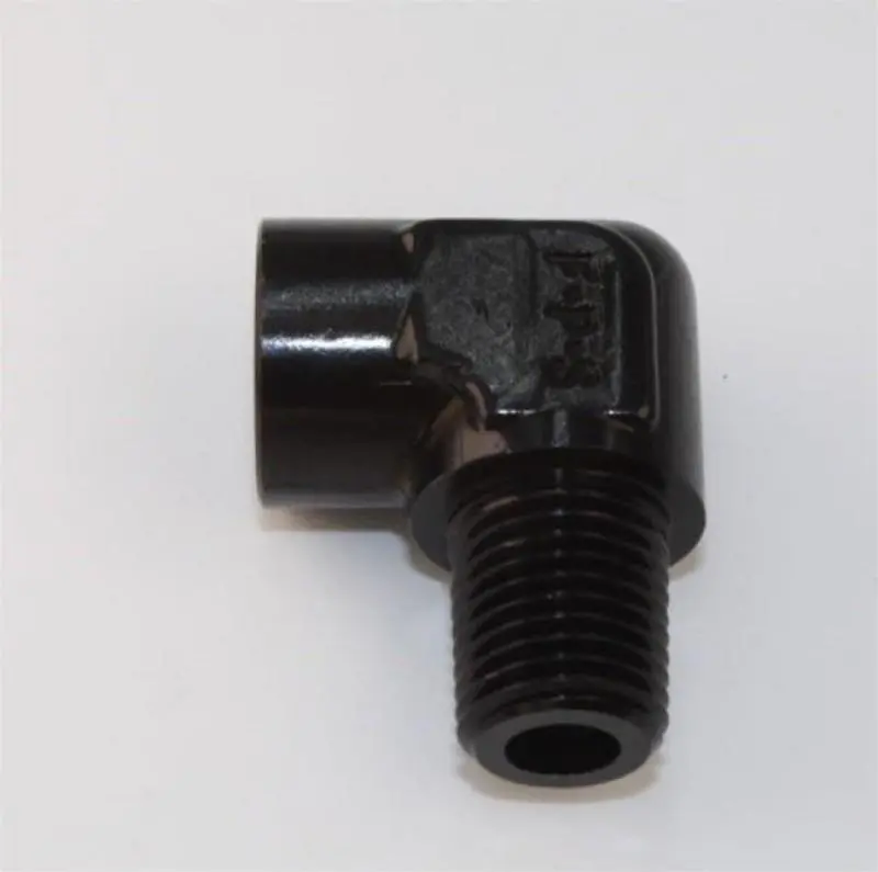 Fragola 1/8 Pipe 90 Degree Elbow Male/Female - Black 1