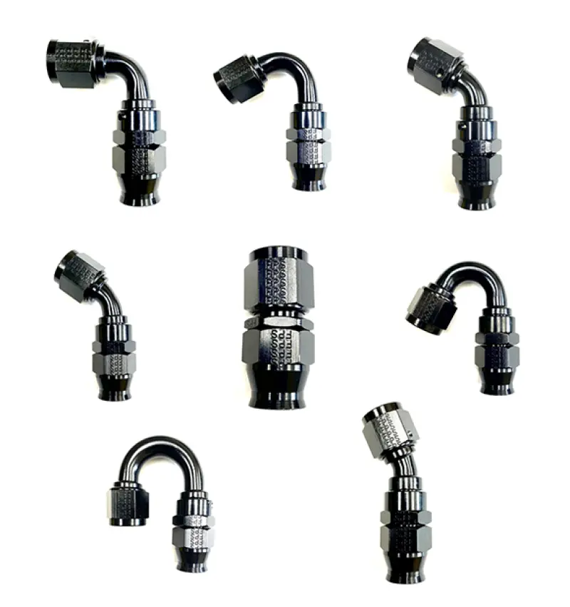 Fragola -10An Real Street X 90 Degree Hose End Black For Ptfe Hose 1