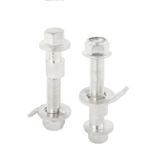Front Suspension Adjustable Camber Kit Silver Bolt For 2002-2006 Rsx Dc Civic Si 1