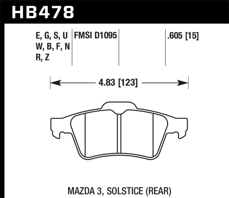 Hawk 13-14 Ford Focus St Dtc-30 Race Rear Brake Pads 1