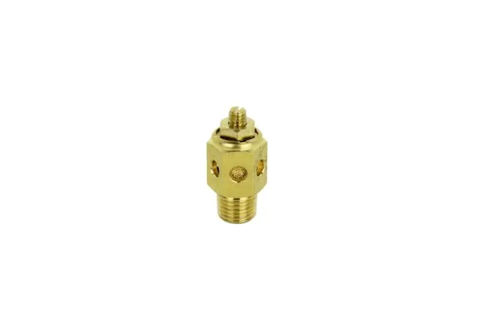High Volume Speed Control Exhaust Muffler, 1/4” Mnpt - 40 Micron Sintered Bronze Silencer/Diffuse Air & Noise Reducer 2