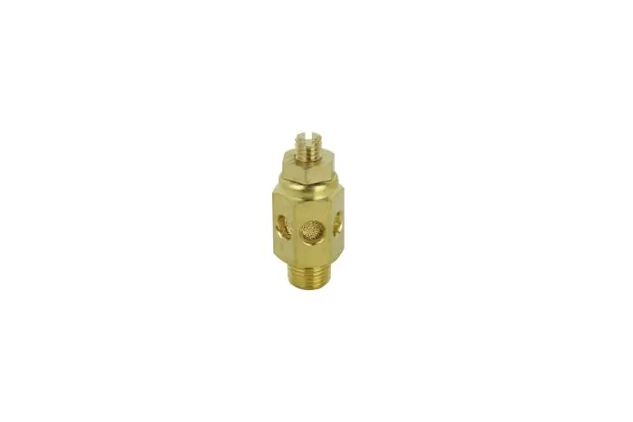 High Volume Speed Control Exhaust Muffler, 3/8” Mnpt - 40 Micron Sintered Bronze Silencer/Diffuse Air & Noise Reducer 2