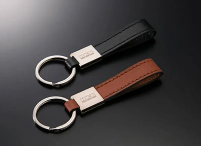 Hks Hks Leather Keyring Camel 1