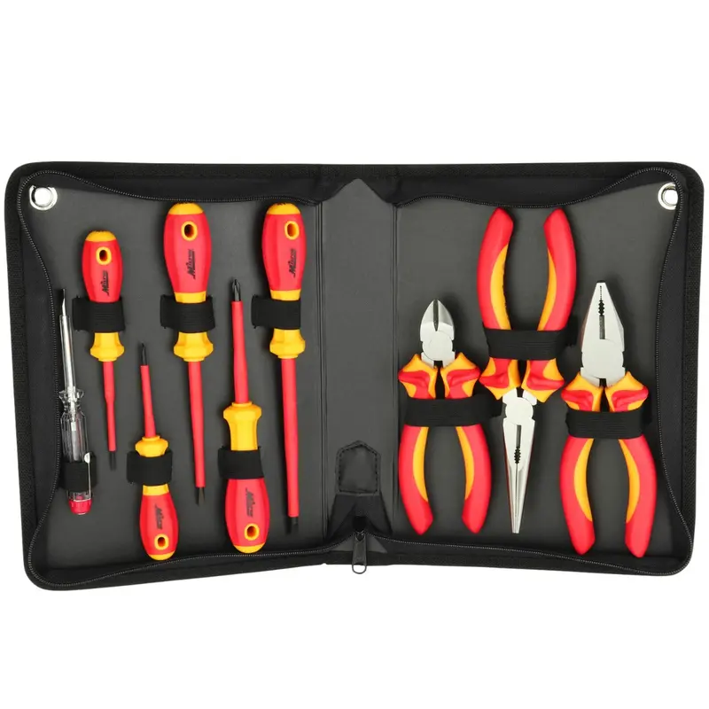 Milton® 9-Piece Insulated Pliers And Screwdrivers Tool Set, Rated 1000V (Ev01) 1