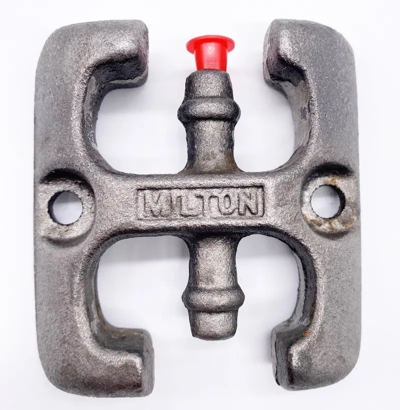 Milton End-Of-Hose Anchor – Durable Cast Iron Hose Anchor For Driveway Signal Hoses And Splicing 1