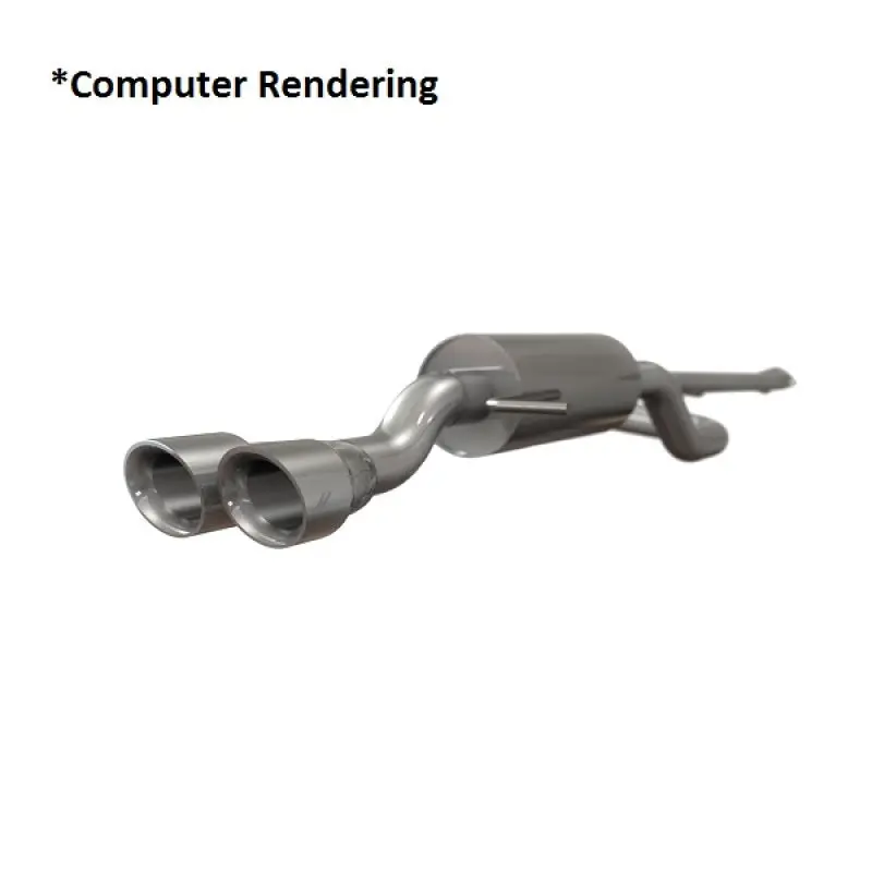 Mishimoto 14-16 Ford Fiesta St 1.6L 2.5In Stainless Steel Resonated Cat-Back Exhaust W/ Burnt Ti 1