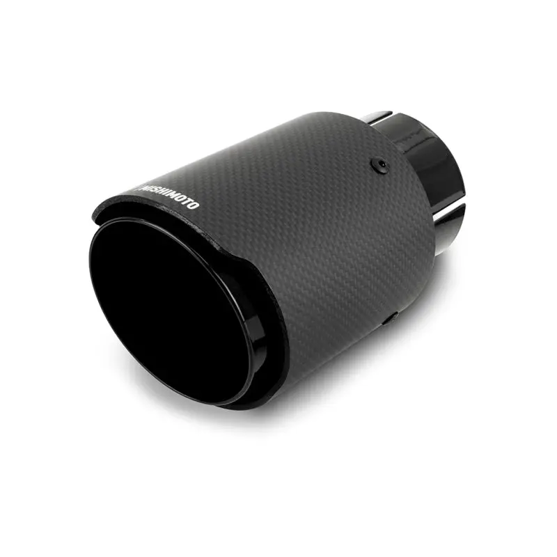 Mishimoto Carbon Fiber Muffler Tip 3In Inlet 4In Outlet Black 1