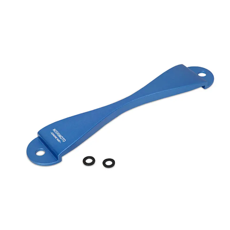 Mishimoto Subaru Cnc Battery Tie-Down - Blue 1
