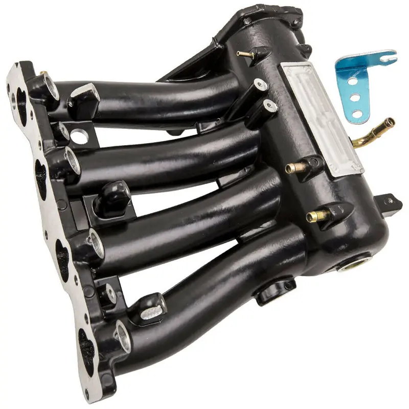 New Black Intake Manifold For Honda Civic 88-91 Crx 93-97 Del Sol D15 D16 Engine 1