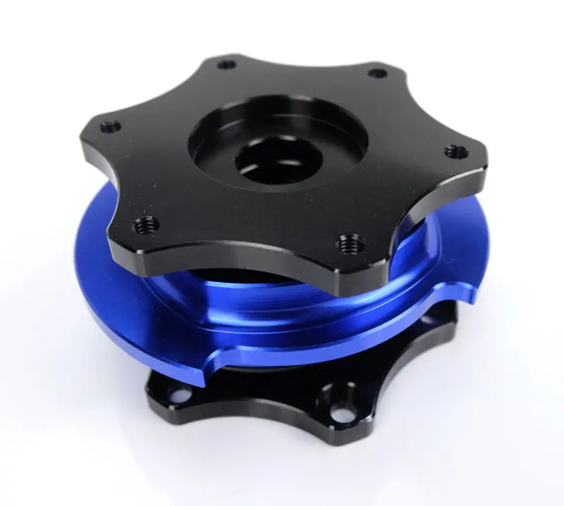 Nrg Race Short Hub Datsun - Black Body Blue Ring 1