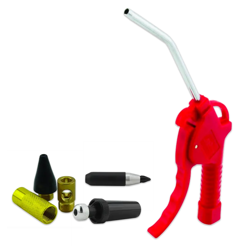 Pistol Grip Blow Gun + Starter Accessory + 3 Piece Adjustable Nozzle Kit, 90 Max Psi 1